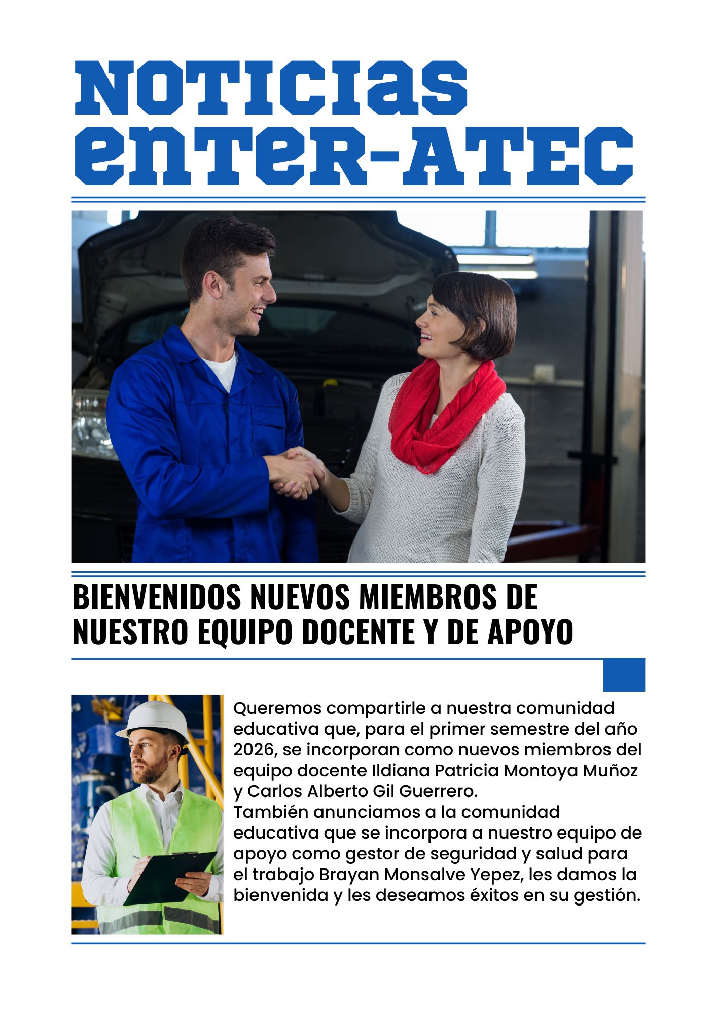 Bienvenida nuevos miembros